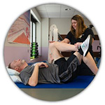 patient with therapist